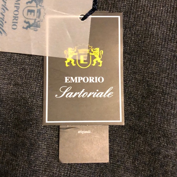 Emporio Sartoriale gray Capri zip sweater XL NWT - Picture 8 of 13